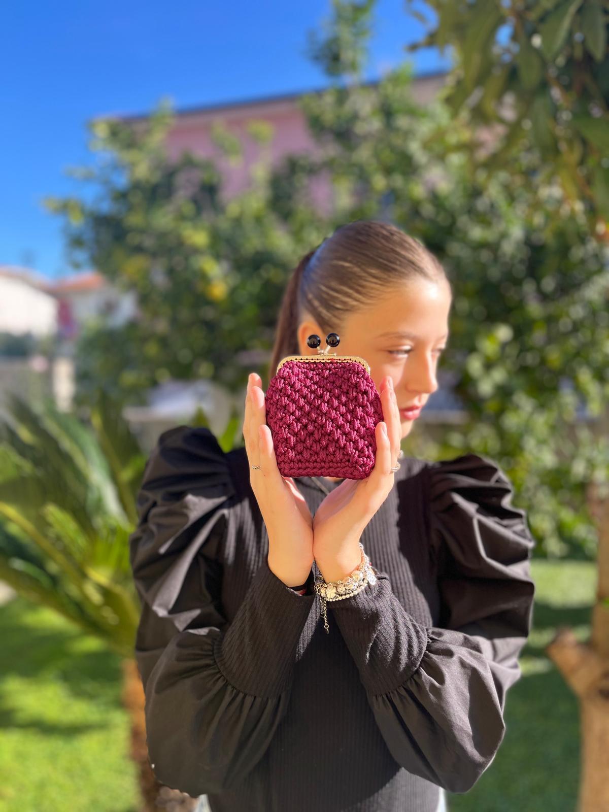 abag crochet porta monete
