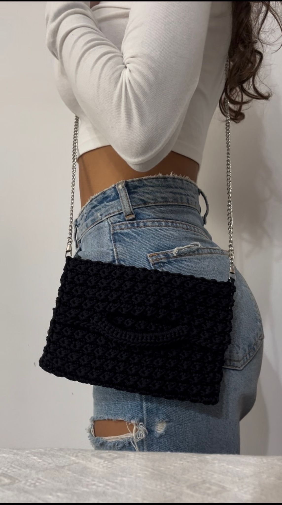 bon bon abag crochet made in italy borsa all'uncinetto